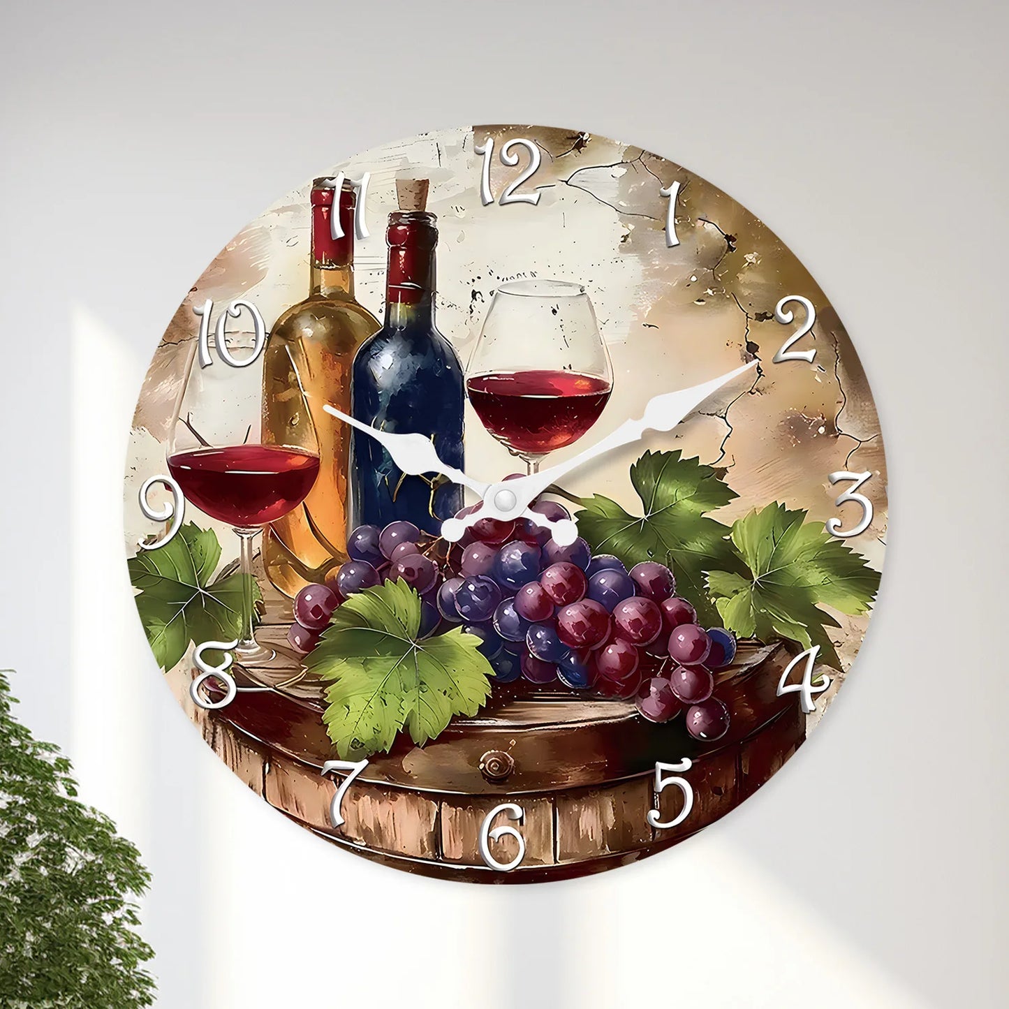 Horloge Vin | Déco Cuisine & Cave
