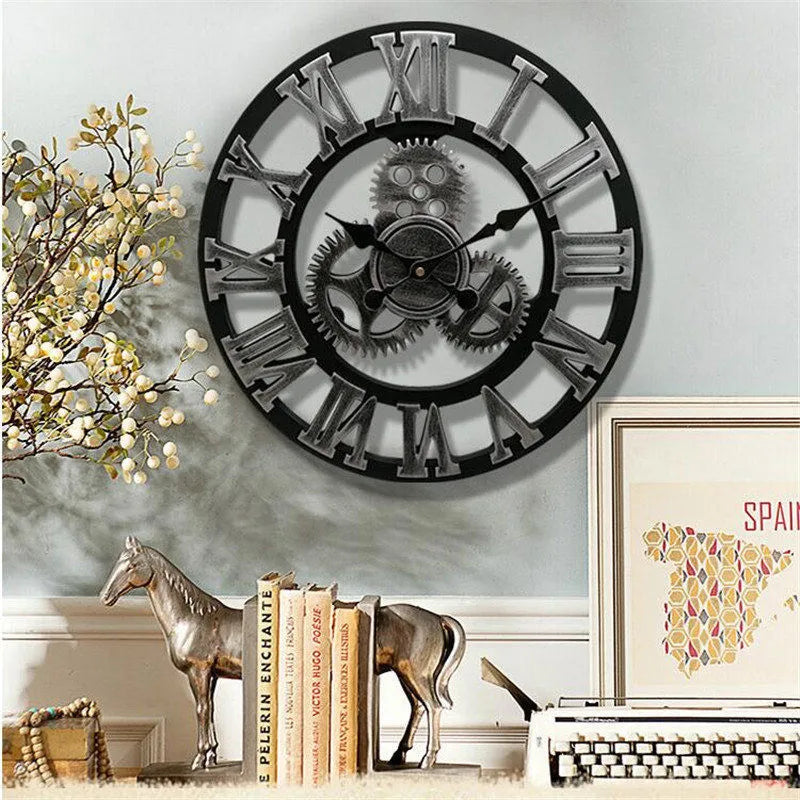 Horloge Grise | Esprit Zinc & Antique