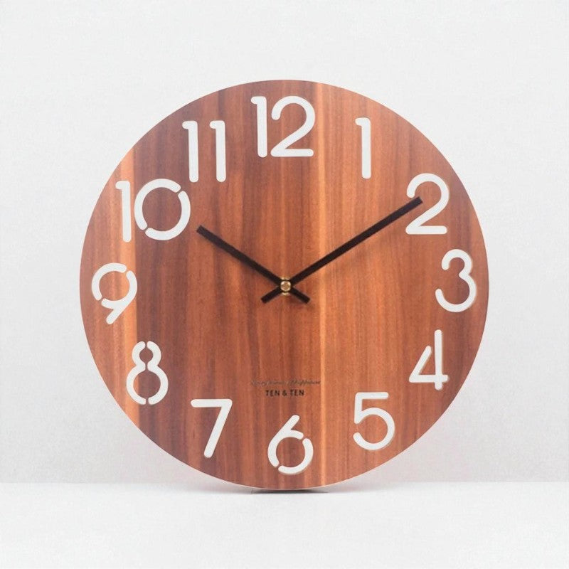 Horloge Murale Moderne en Bois