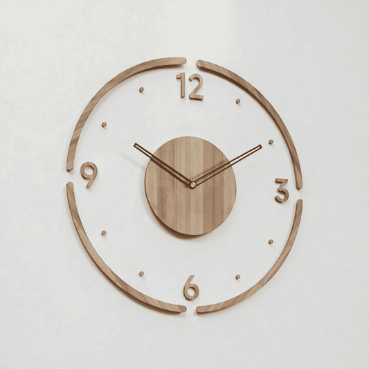 Grande horloge bois