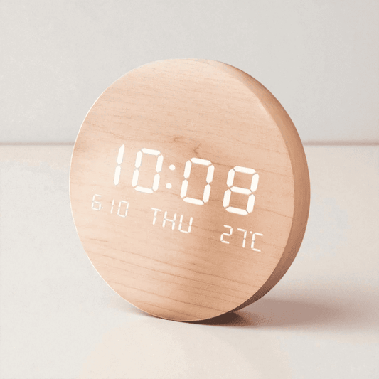 Horloge bois moderne
