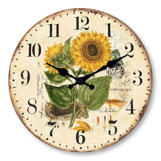 Horloge fleurs