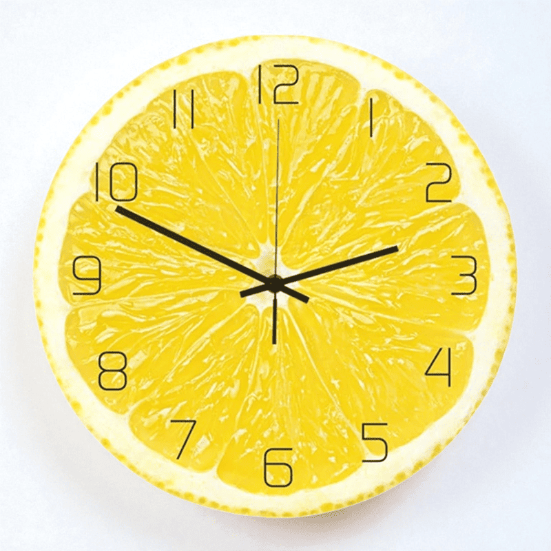 Horloge jaune citron