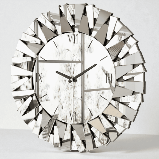 Horloge miroir murale
