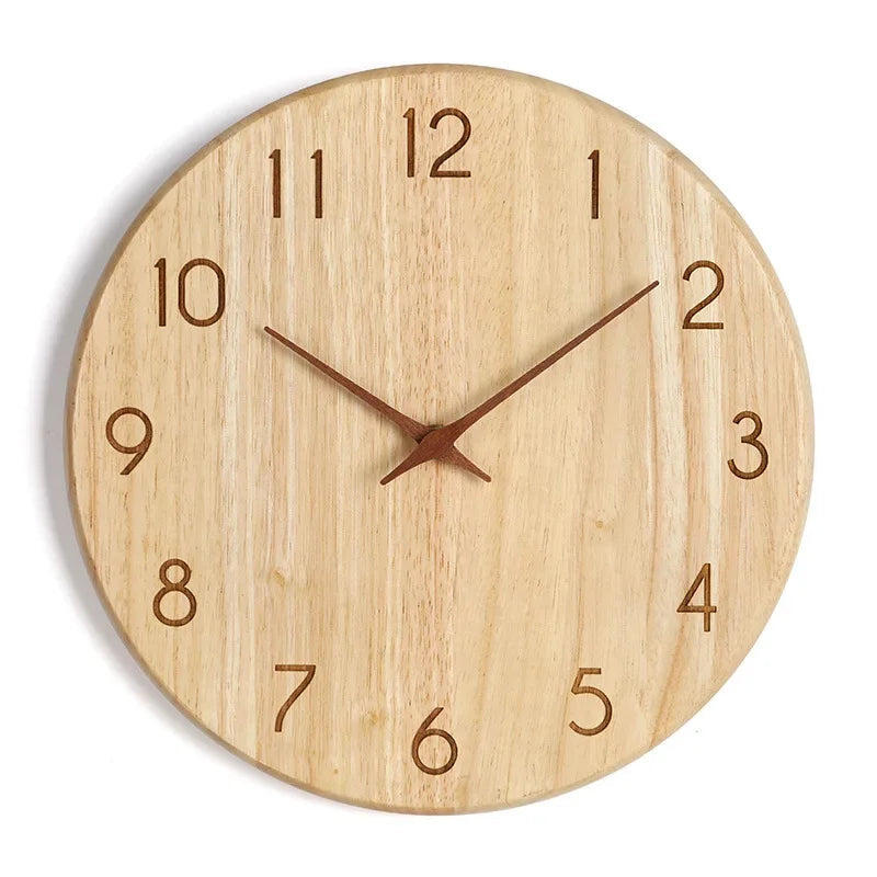 Horloge salon bois