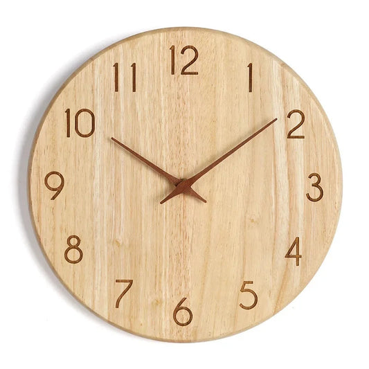 Horloge salon bois