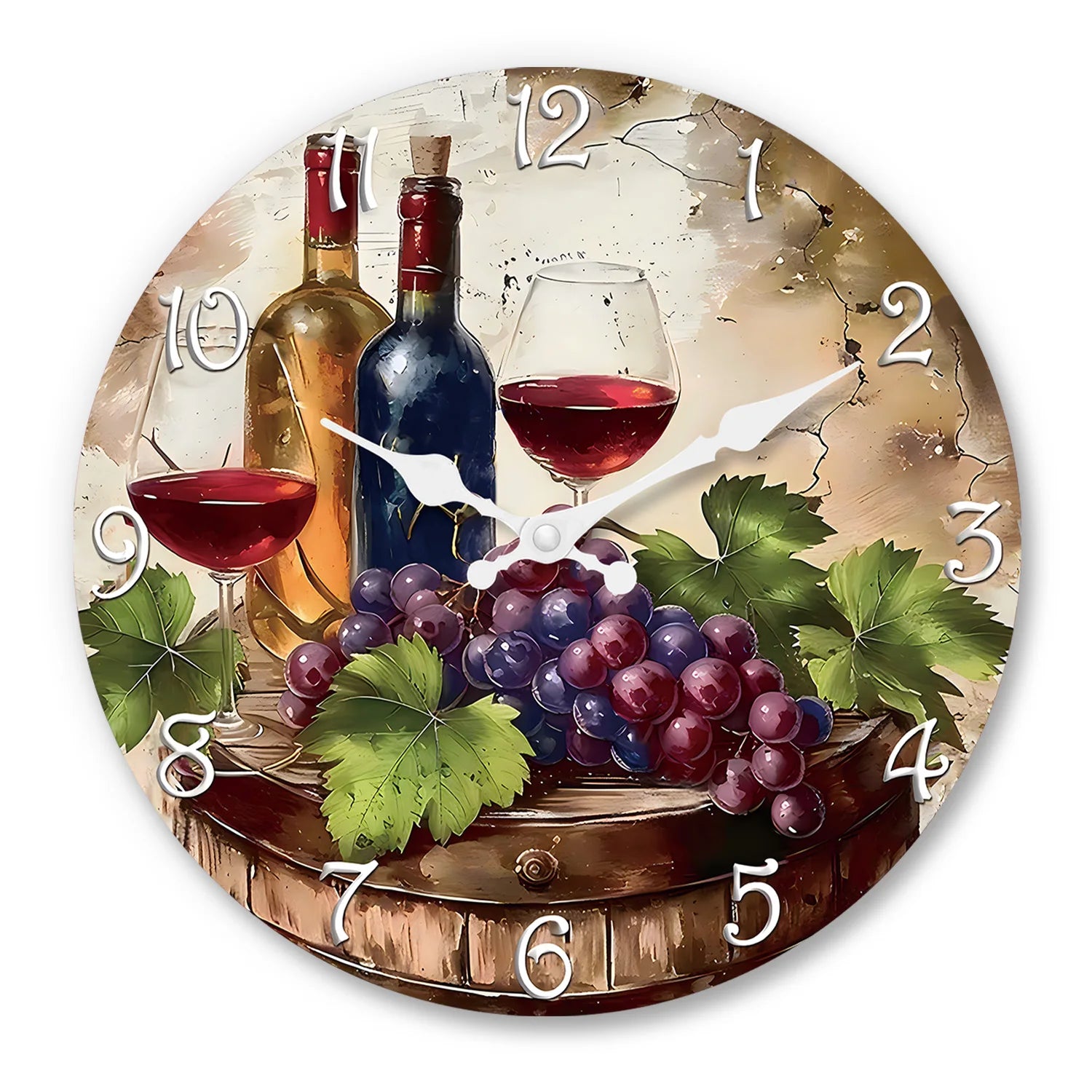 Horloge sur le Thème du Vin
