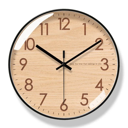 Pendule murale cadre bois