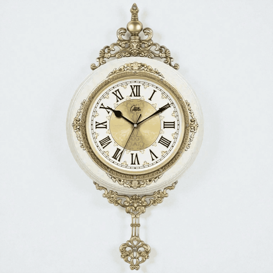 Pendule murale chiffres romains vintage
