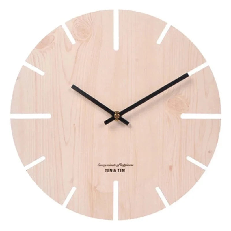 Horloge Bois Naturel
