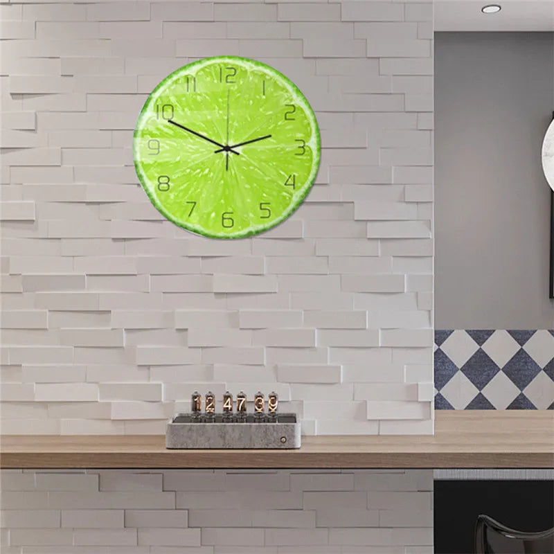 Horloge Citron | Déco Cuisine Fruitée