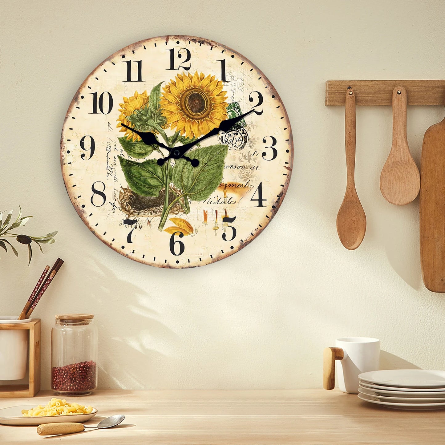 Horloge Fleurs | Déco Murale Florale
