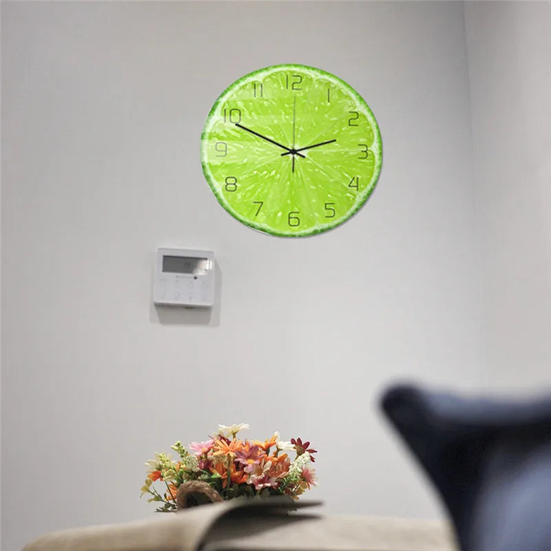 Horloge Citron | Déco Cuisine Fruitée