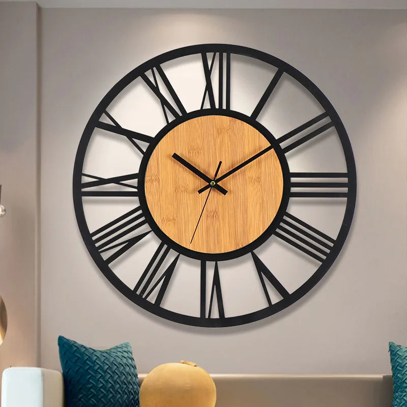 Grande Horloge en Bois
