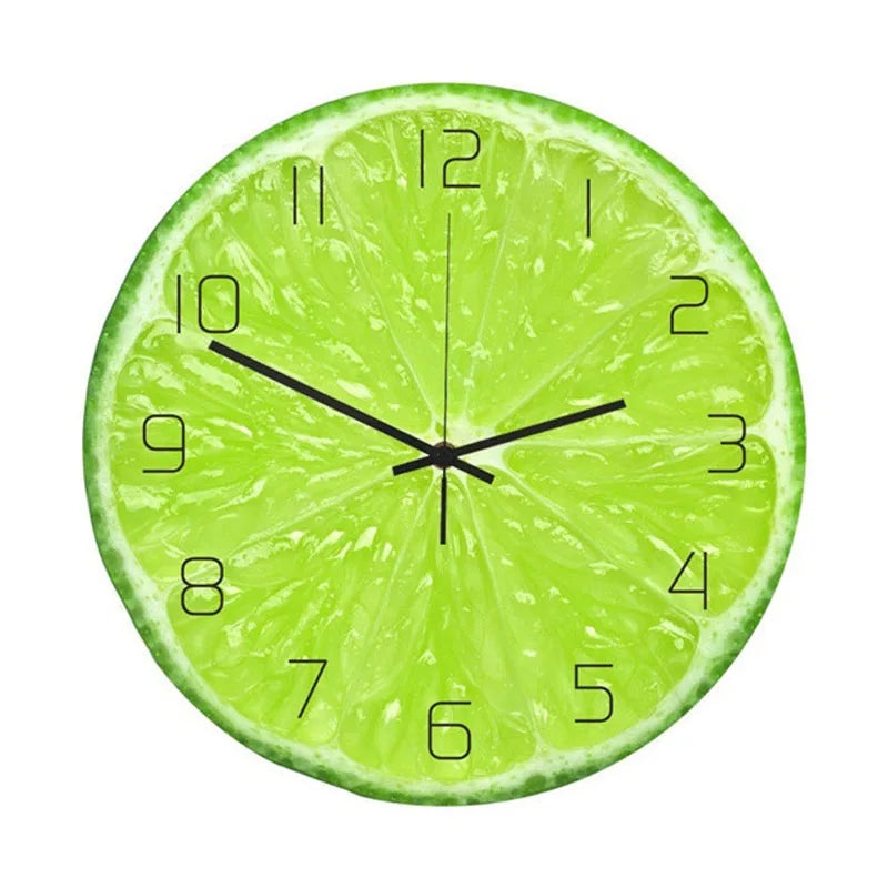 Horloge Citron | Déco Cuisine Fruitée