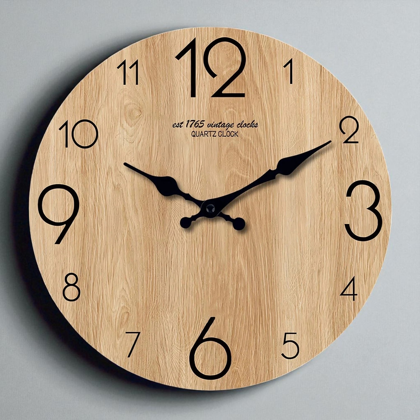 Horloge Murale en Bois Élégante